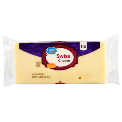 Swiss Cheese Block, 16oz Block