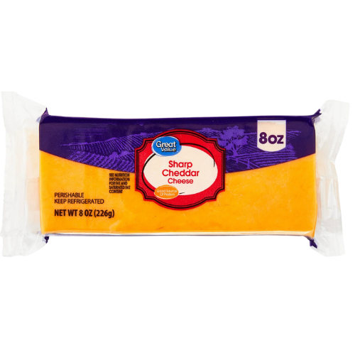 Sharp Cheddar Cheese, 8oz Block