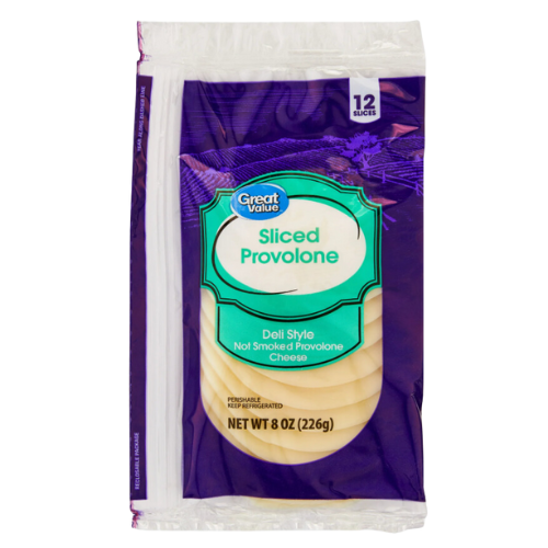 Non-Smoked Provolone Cheese, 8oz, 12 Count