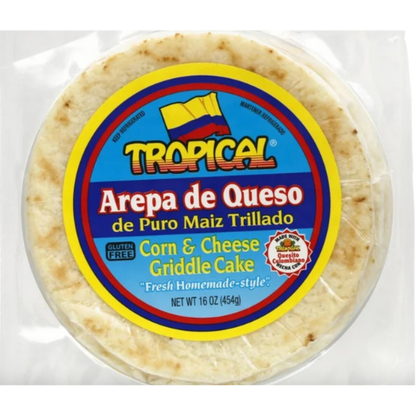 Tropical Cheese Arepa de Queso/ Cheese Arepa 16oz