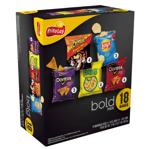 Frito-Lay Bold Mix Variety Pack Snack Chips, 18ct