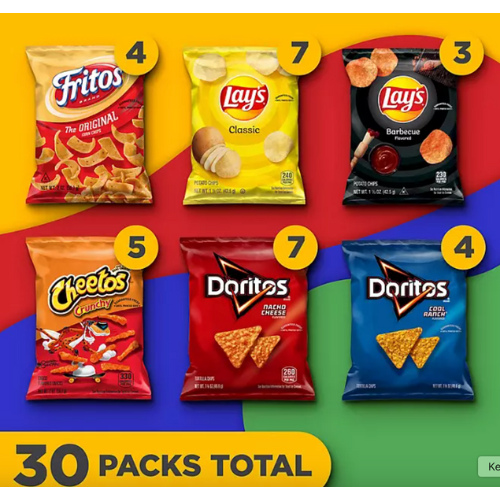 Frito-Lay Variety Pack Chips, 30pk