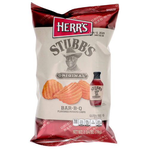 Herr’s Stubbs Original BBQ Chips, 2.5oz