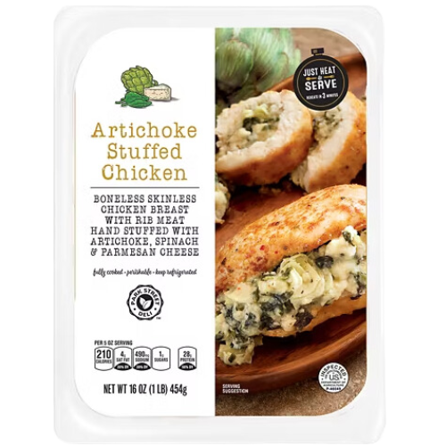 Artichoke Hand Stuffed Chicken Breast, 16 oz