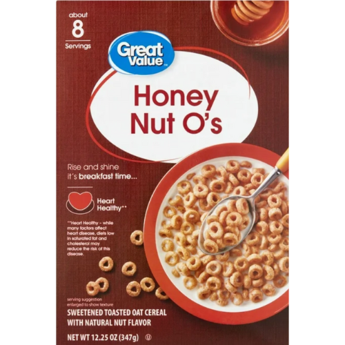 G V Honey Nut O's Oat Breakfast Cereal, 12.25 oz