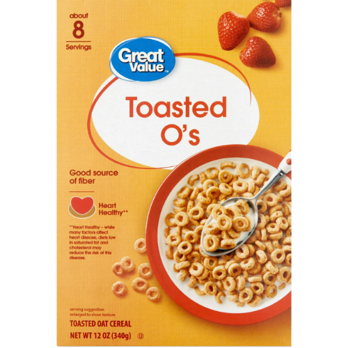 G V Toasted O's Breakfast Cereal, 12oz