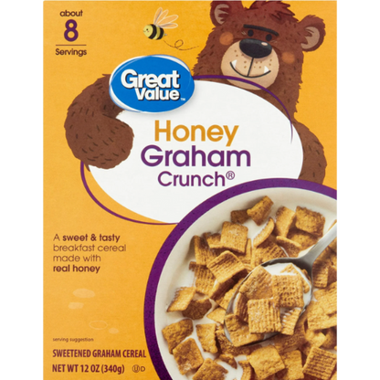 G V Honey Graham Crunch Cereal, 12oz