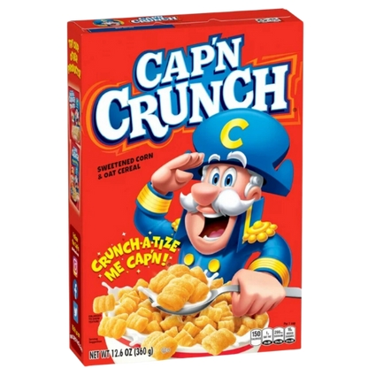 Cap'n Crunch Sweetened Crunchy Cereal, 12.6oz