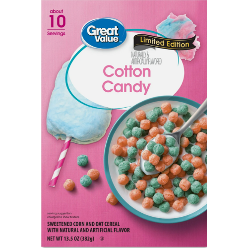 G V Cotton Candy Breakfast Cereal, 13.5 oz