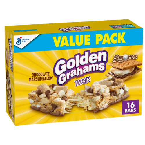 Golden Grahams Breakfast  S'mores, Snack Bars, 16ct