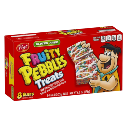 Post Fruity Pebbles Cereal Bars, 8ct