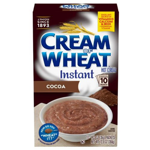 Cream of Wheat Instant Cocoa Hot Cereal, 1.23oz, 10ct