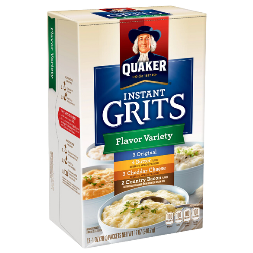 Quaker, Instant Grits Variety Pack, 0.98oz, 22pk