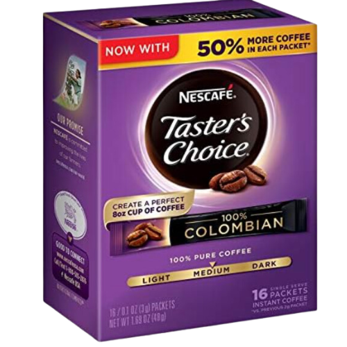 Nescafe Taster's Choice Colombian Flavored, 16ct