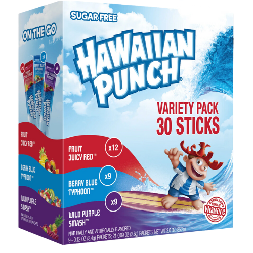 Hawaiian Punch Powder Drink Mix Variety Pack, 30ct