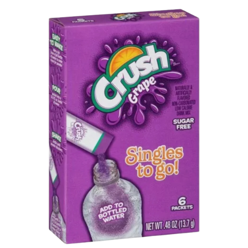 Crush Grape, Powdered Drink Mix, 6ct