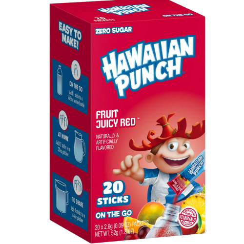 Hawaiian Punch Fruit Juicy Red, on-the-Go Packets, 20ct