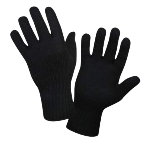 100% Wool Gloves (Black)