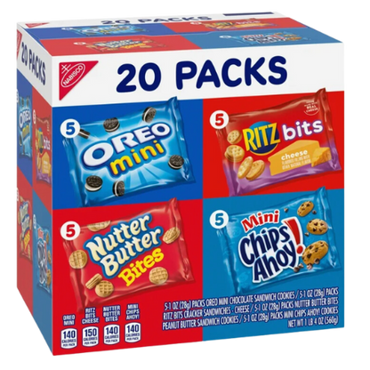 Nabisco Classic Mix Variety Pack, 20ct