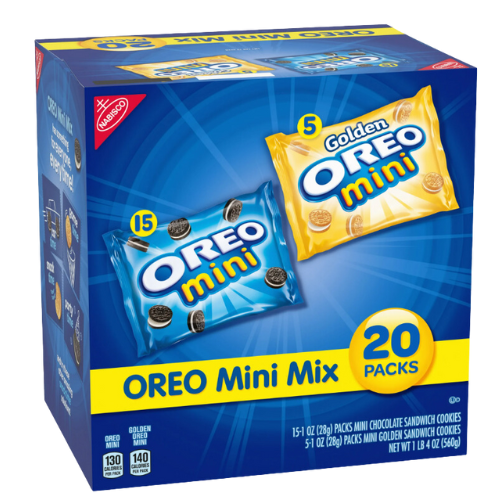 Nabisco Oreo Mini Mix Sandwich Cookies Variety Pack, 20