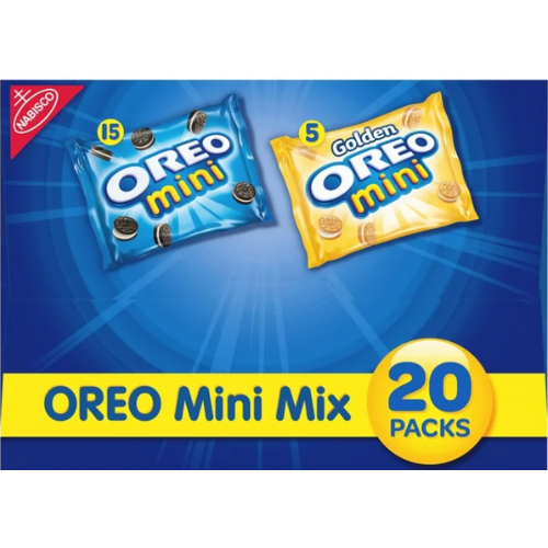 Nabisco Oreo Mini Mix Sandwich Cookies Variety Pack, 20