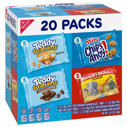 Nabisco Fun Shapes Variety Pack, 20ct