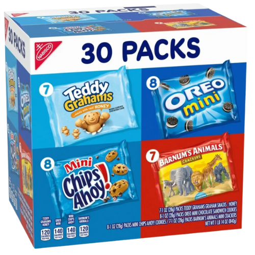 Nabisco Team Favorites Variety Pack, 30ct