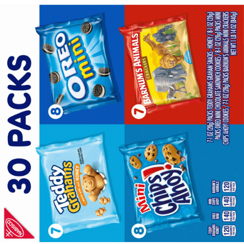 Nabisco Team Favorites Variety Pack, 30ct