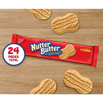 Nutter Butter Peanut Butter Sandwich Cookies, 24ct