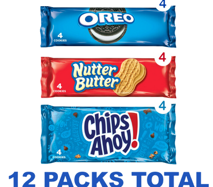 Nabisco Cookie Variety Packs,  12ct